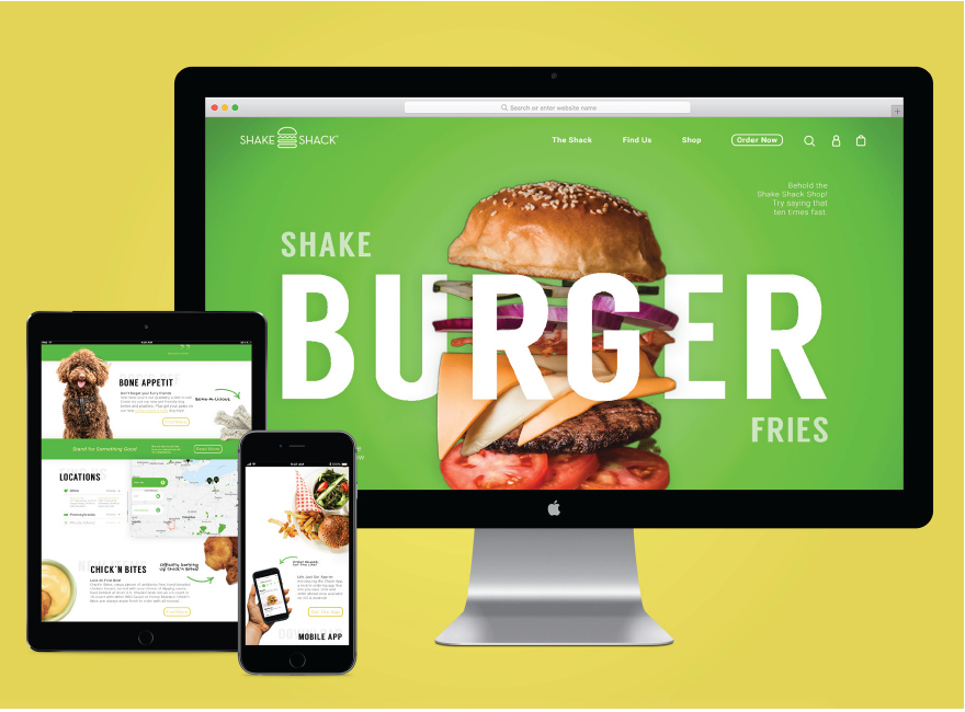 Shake Shack Responsive Mockup