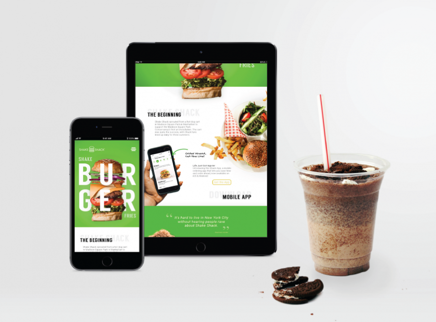 Shake Shack Mobile Design